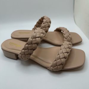 Cushionaire Women's Braided Sandals - Tan